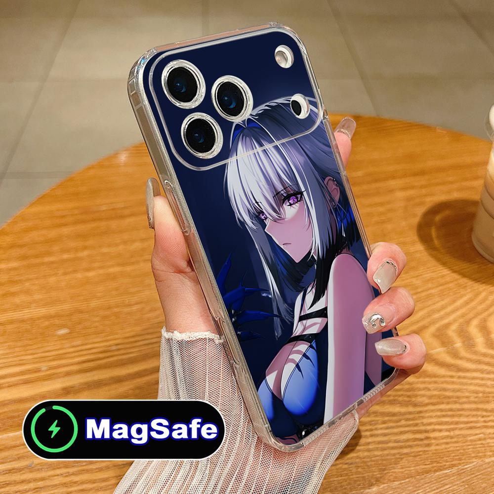 Wuthering Waves Galbrena Phone Case for iPhone 17 16 15 14 13 12 11 Air Pro Max Plus Mini Magsafe Clear Colorful Cover Luxury