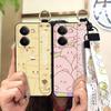 Back Cover Kickstand Phone Case For Realme P3 Ultra 5G Dirt-resistant Durable Cute Wristband Fashion Design Protective