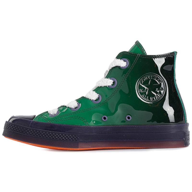 

JW Anderson x Converse 1970s Hi Игрушечно-зеленые Нескользящие и износостойкие высокие кеды для скейтборда Унисекс Желейно-зеленый 42