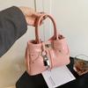 Fashionable Shoulder Bag Compact Square Handbag Simple Handheld Crossbody Bag Spring New Design Handbag Elegant Women'S Purse