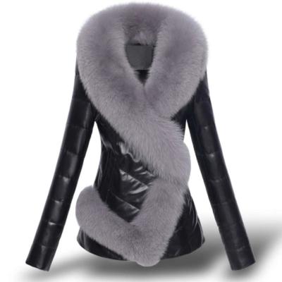 Women Winter Casual Warm Parka Jacket Solid Outwear Coat Fur Overcoat