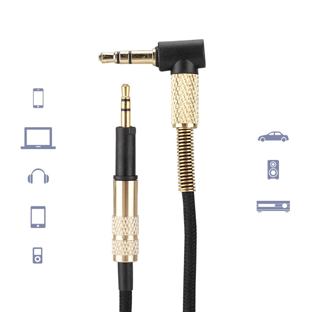 Braided Headphone Wire Fit for AKG K450 K451 K452 K480 Q460 123cm without Microphone