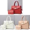 Urbanes Minimalistisches Pu-Handtaschen-Set Mit Etui Und Internen Reißverschlusstaschen Für Den Täglichen Gebrauch