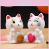 Katzen-Spielzeug-Ornament aus PVC-Kunststoff für Garten- und Bürodekoration