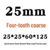 Yihai White Steel 4-Flute Wave-Tooth End Mill, 10mm, for Aluminum, Super Hard, Fine and Coarse Teeth, 11 Corrugations.