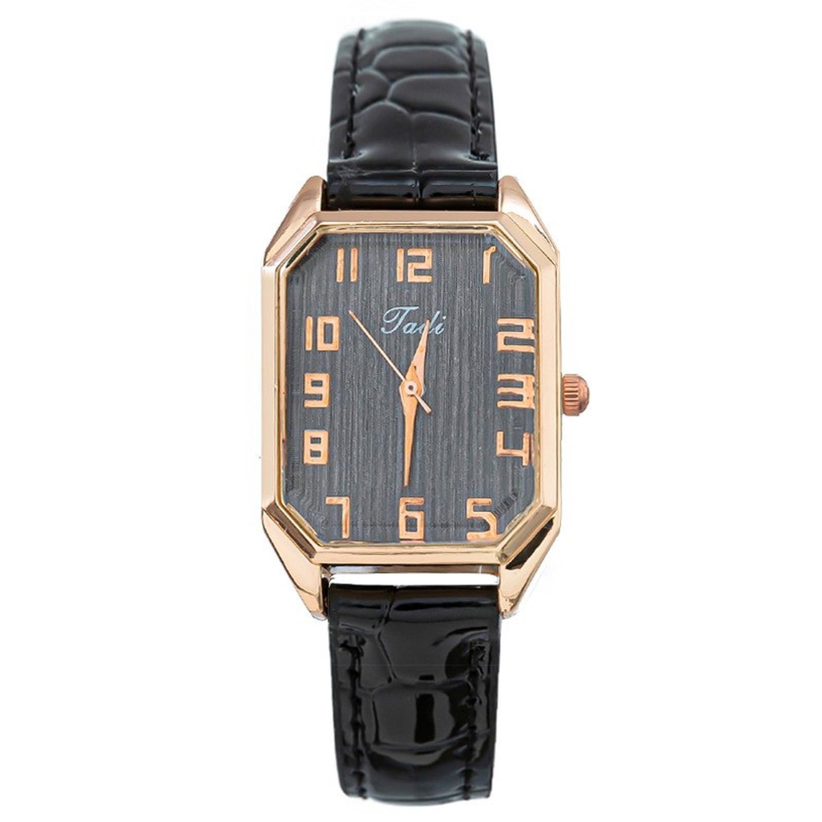 

Women Fashion Leather Watch One Size чёрный