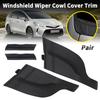 1 Paire Cache-Garniture Latérale de Pare-Brise Essuie-Glace Avant Cache-Garniture Latérale d'Évent Noir Pour Toyota Prius 2010-2015 Pièces 55083-47020 55084-47020