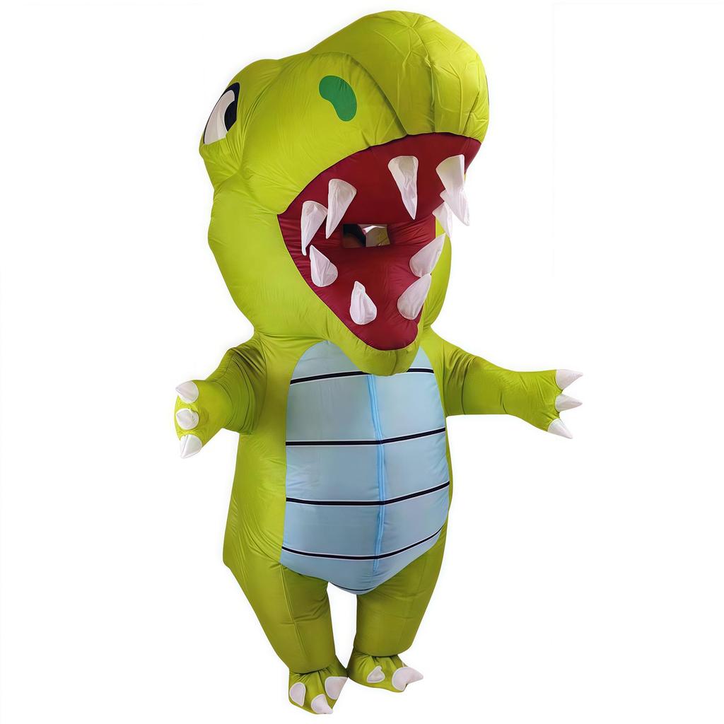 Cross-Border Halloween Inflatable Dinosaur Costume for Kids - Party & Prank Fun