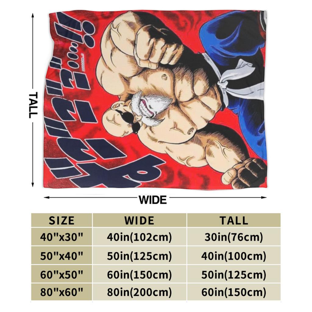 Master Roshi Blanket Flannel Kame Sennin Jackie Chun DBZ Super Soft Throw Blankets for Bedroom Sofa Bedroom Quilt