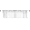 Yousheng Short Curtain Wear Rod Style Scratch-Proof Wrinkle-resistant Non-fading Tear-Resistant Rhombus Lace Mesh Short Curtain for Cafe