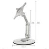 Foldable Aluminum Monitor Arm Stand For 19inch Screens Includes AntiSlip Pad And Smooth 360 Swivels