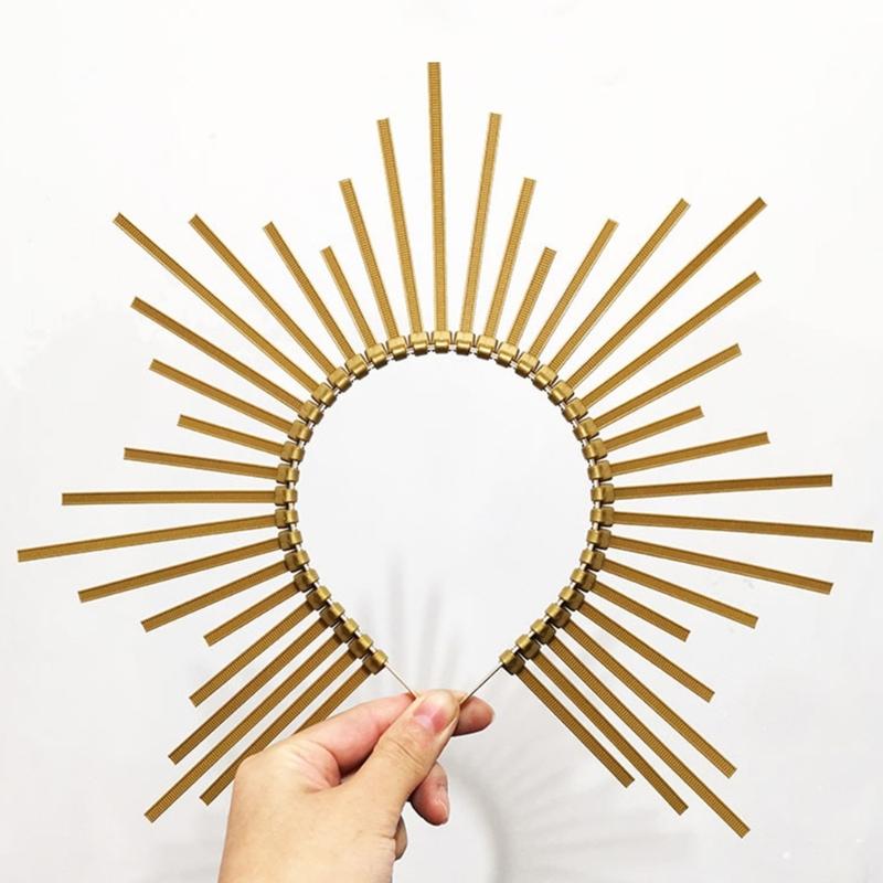 Lolita Halocrown Mary Halocrown Headband Spiked Halocrown Sunburst Greek Baroque Tiara Crown SunGoddess Headpiece