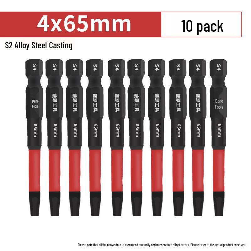 Hexagonal Anti-Slip S2 Alloy Steel Magnetic Screwdriver Bits for Electric Drills