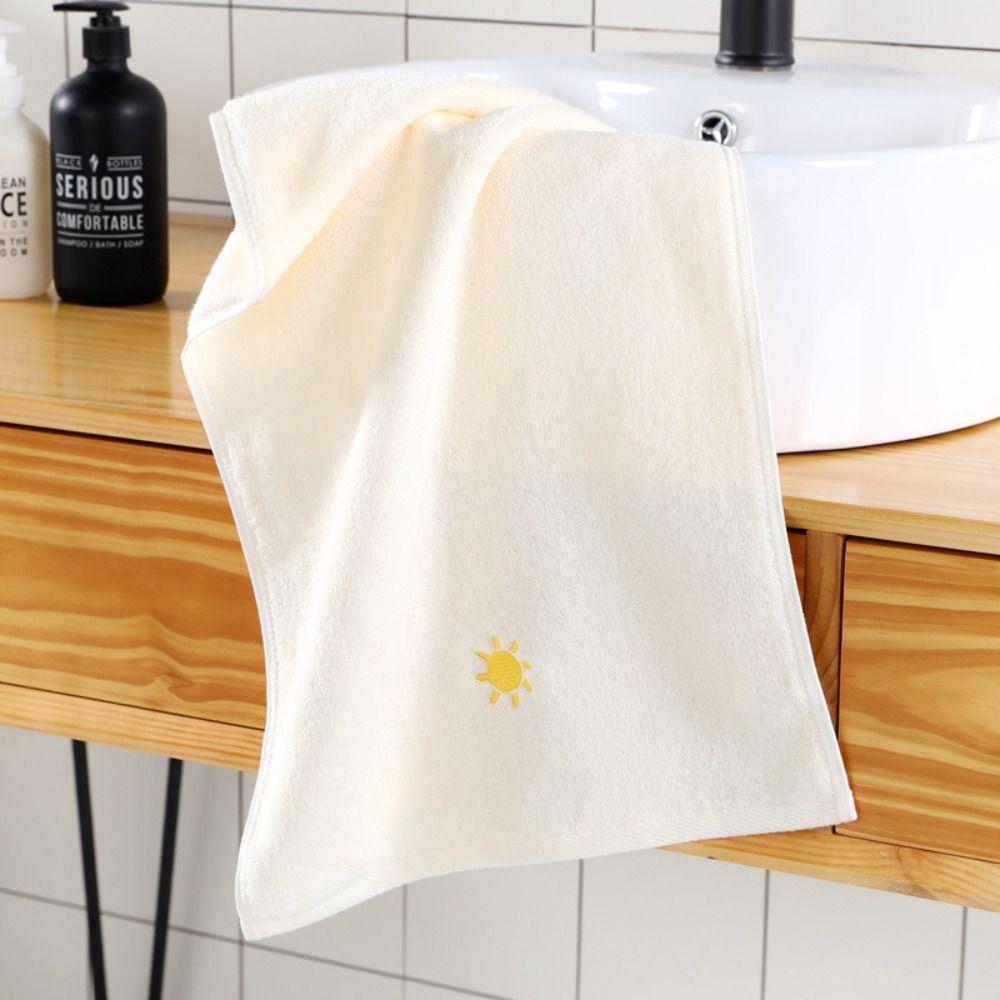 

Skin-Friendly Cotton Towel Weather Symbol Face Towel Non-shedding Bath Towel Bathroom