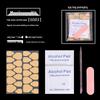 Manicure Tool Kit: Wearable Nails with Jelly Glue, Crystal Stick, Small File, and Alcohol Pads