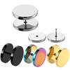 2pcs/lot Fashion Steel Punk Stud Earrings For Men and Women Gothic Pop Hip Hop Fake Earrings Jewelry Gift 6-14mm