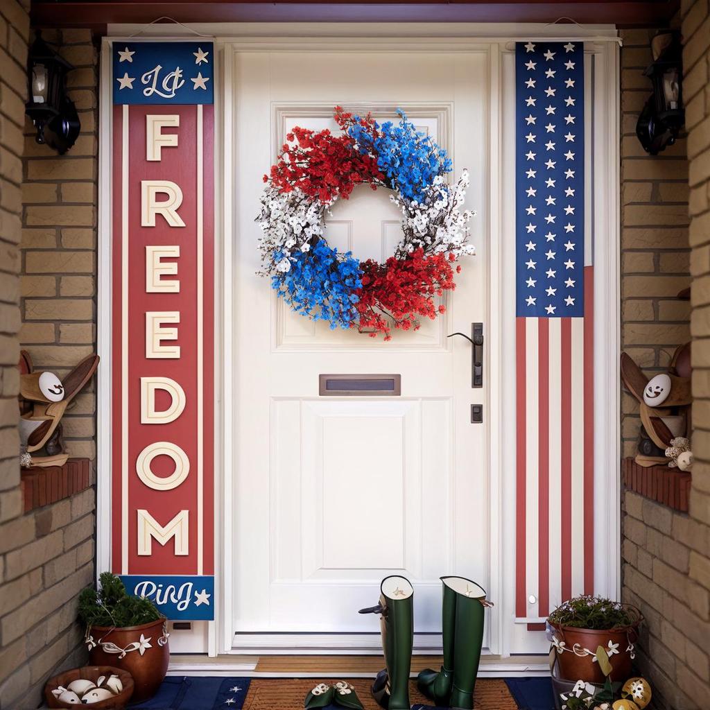 Unabhängigkeitstag Rot, Weiß & Blau Gänseblümchen Blumen Dekorationen für Zuhause & Party