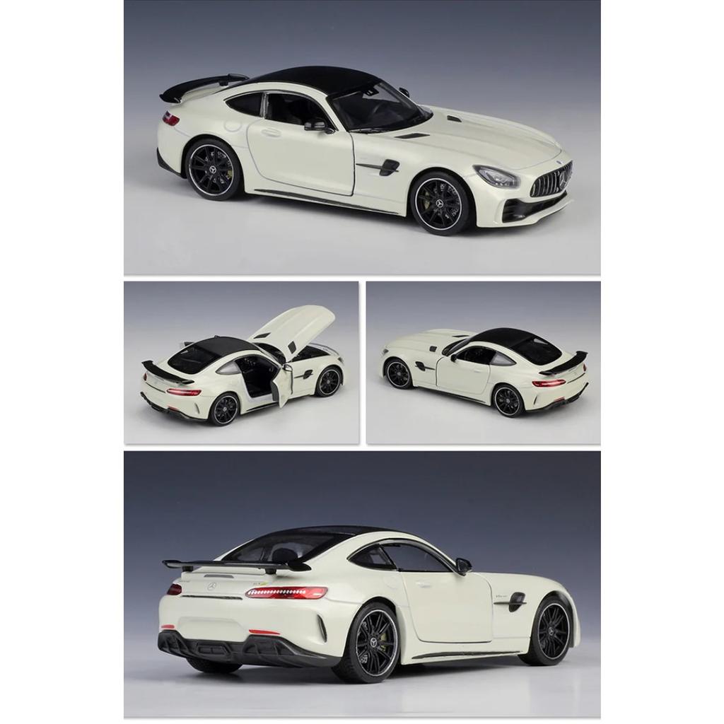 Welly 1/24 Mercedes Benz AMG GT R Alloy Sports Car Model Diecast Metal Racing Car Vehicles Model Simulation Collection Kids Gift