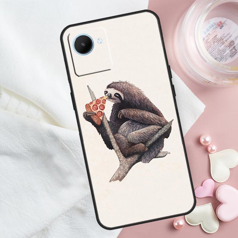 Cute Sloth Animal For Realme 14 10 11 12 13 Pro Plus GT 6 5 6T GT7 Pro C61 C55 C53 C51 C21Y C25S C75 C67 Case