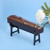 Miniatyr Kinesisk Sitermodell Tre Musikkinstrumentmodell Skrivebordsdekorasjon Gaver 10cm