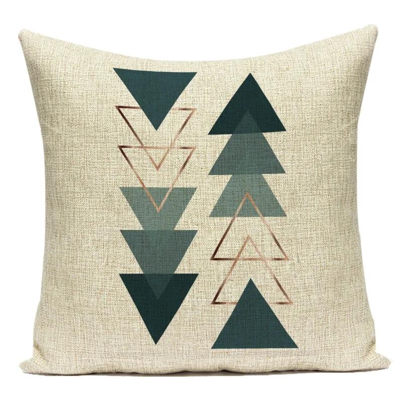 Modern Geometry High Quality Cushion Cover Throw Pillow Polyester Car Sofa Bed Home Decor Triangle Arrow Printed Pillow Case