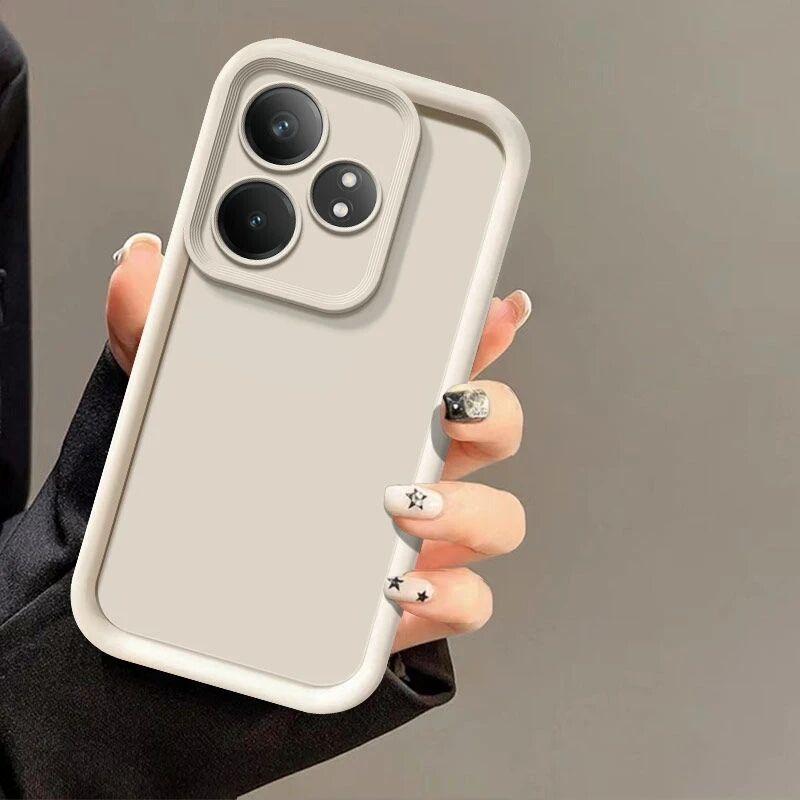 Für Realme GT 6 Hülle Realme GT 6T 5G Handyhülle Realme GT 6 5G RMX3851 Sturzschutz Luxus Matt Weiche Hülle
