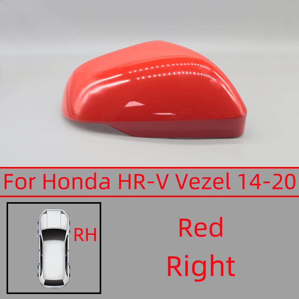 Car Accessories For Honda HR-V Vezel 2014-2020 RU Rearview Mirror Cover Cap Lid Shell Housing Cap Painted White Sliver Red