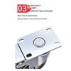 6-inch Heavy Duty Rubber Swivel Caster Wheel