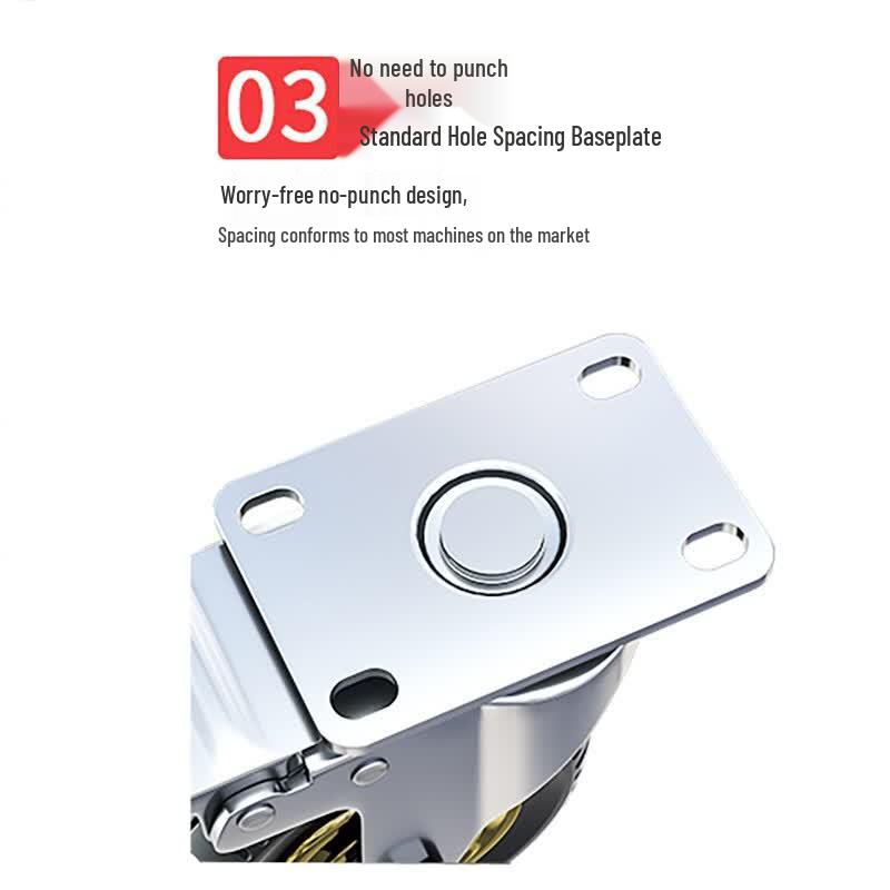 6-inch Heavy Duty Rubber Swivel Caster Wheel