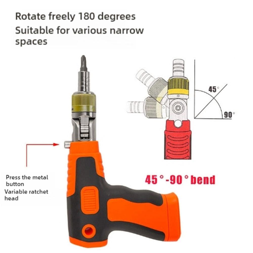Multifunctional Bit Holder Ratchet Screwdriver With Ratchet And Dual Use Screwdriver Double Headed Mini Screwdriver Extendable