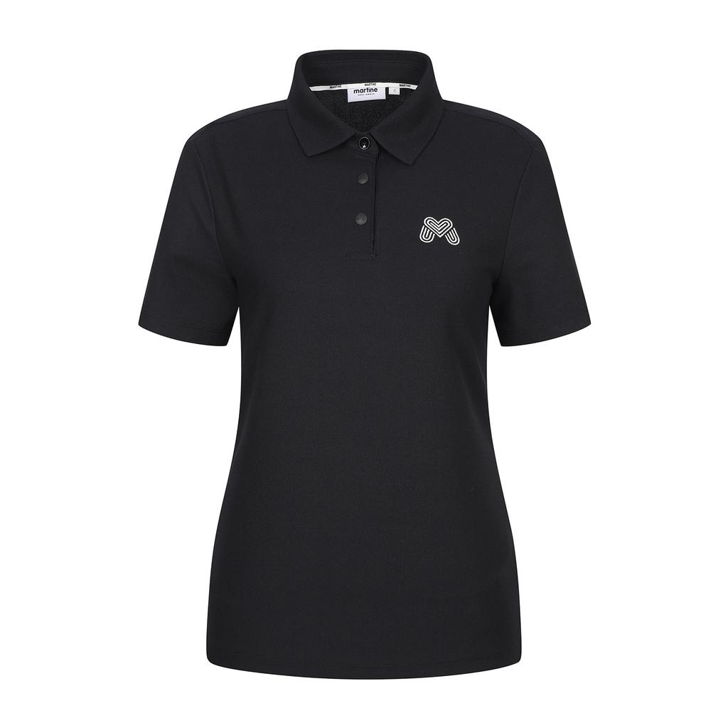 MARTINE GOLF M Basic Fit Half Sleeve T-Shirts_Black