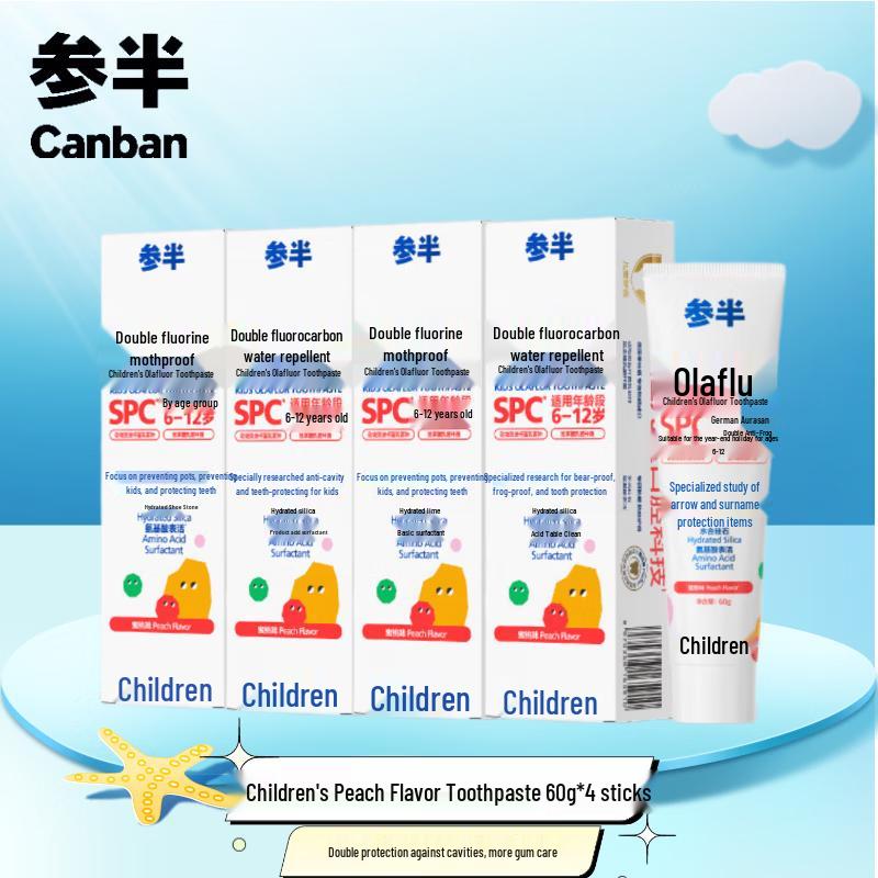 Samba Kids Olafluor Peach Toothpaste (6-12 Years)