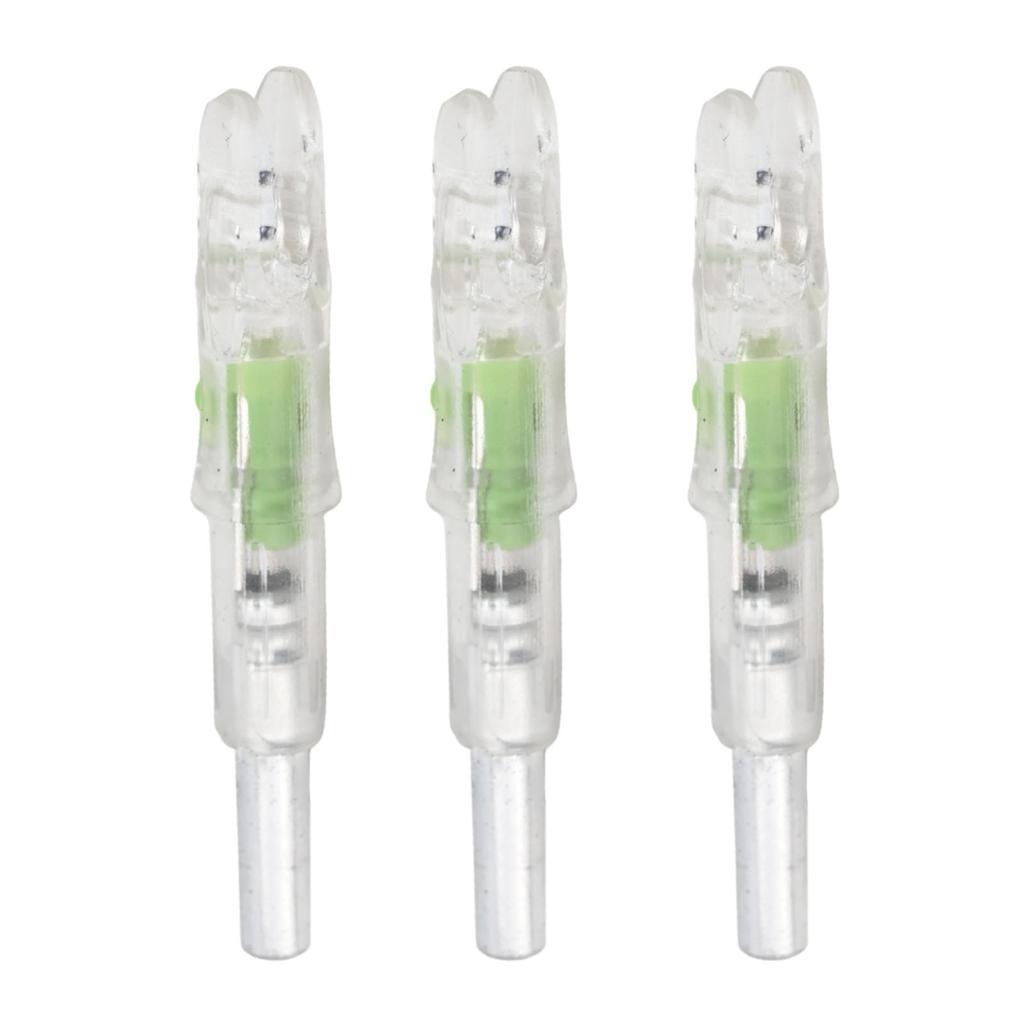 3 Pezzi Coda di Freccia Luminosa Nock Luminoso 46,3*8,3*7,7 mm Illuminazione Automatica