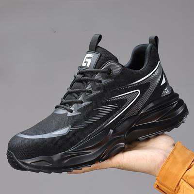 Modische Arbeitssicherheitsschuhe für Herren Leichte Schutz-Arbeitssneaker Leichte Herrenschuhe Atmungsaktive Schuhe Durchtrittsichere Arbeitsschuhe