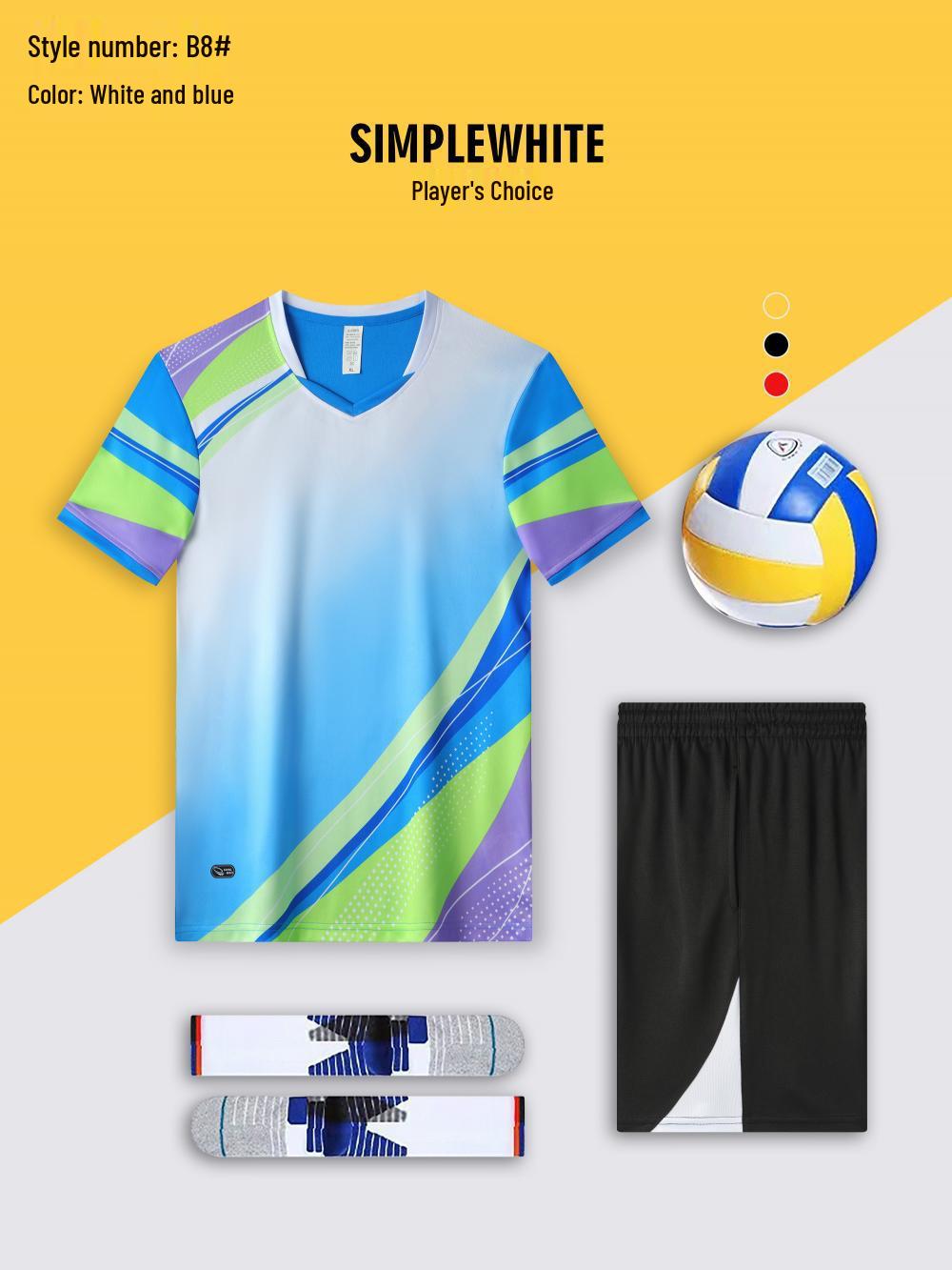 

Комплект мужской и женской командной формы для волейбола, тенниса и бадминтона Men s 4XL