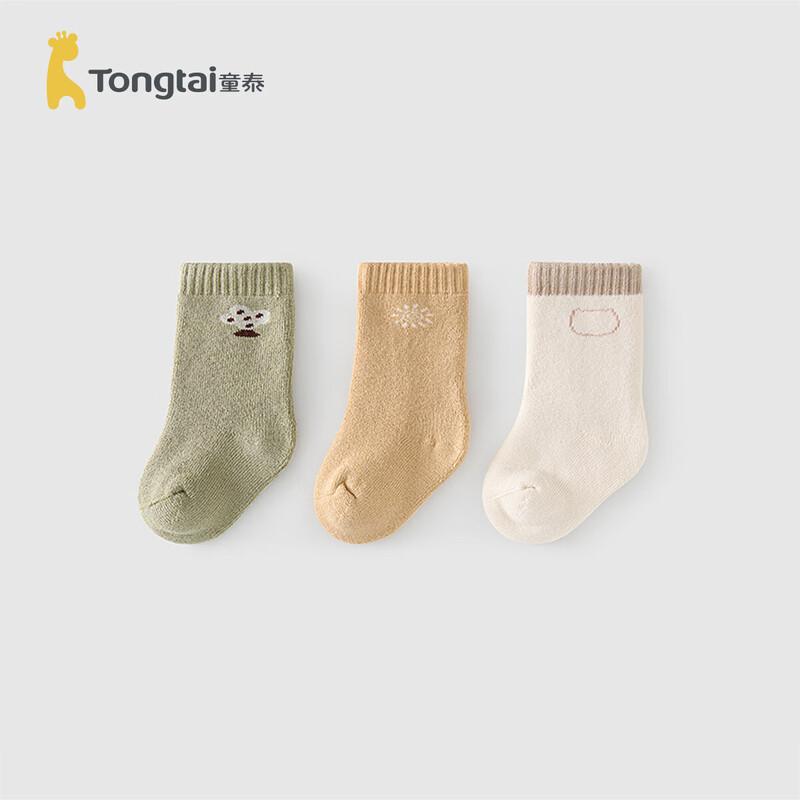 TONGTAI Baby Breathable Thick Terry Socks (3 Pairs)