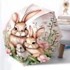 1pc Sturdy 8-Bone Auto Umbrella, Christmas Likable Bunny Umbrella, Digital Printed, Foldable Umbrella for On-the-Go Outdoor Use