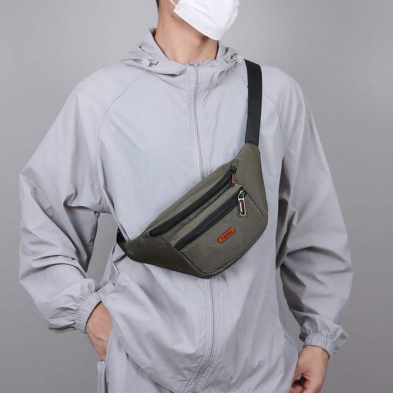 Waterproof Men's Waist Pack Fanny Pack with Adjustable Strap for Travel Sports Running - Quick-Access Outdoor Waist Bag