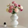 3 Branch Simulation Flocking 3 Dew Lotus, Peony Fake Flowers Home Table Decoration Wedding Scenery Floral.