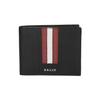 Bally Minimalistisches Mode-Doppelfalt-Lederportemonnaie Herrenportemonnaie Schwarz 6224892