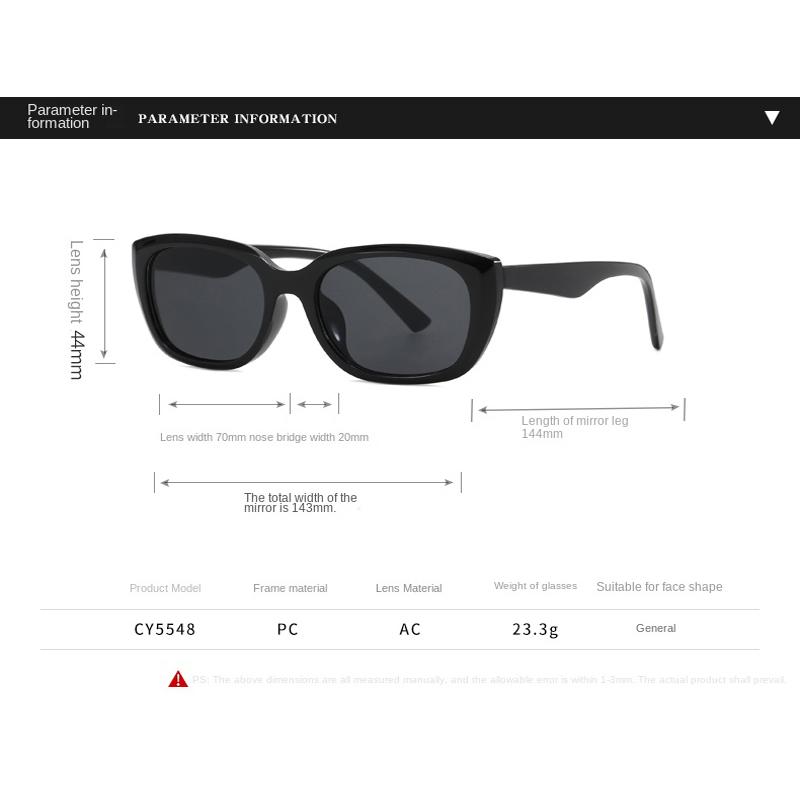 2PACK Retro Y2K Style Small Square Sunglasses Women Cat Eye Sunglasses Fashion Colorful Mirror Goggles Men Punk Sports Glasses