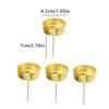 4PCS Holiday Table Decor Iron Candle Cups Iron Rustic Iron Tea Light Containers 4.2cm