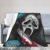 Scream Movie Horror Blanket Quality Warm  Bedding Throws Autumn Kids Living Room Graphic Bedspread