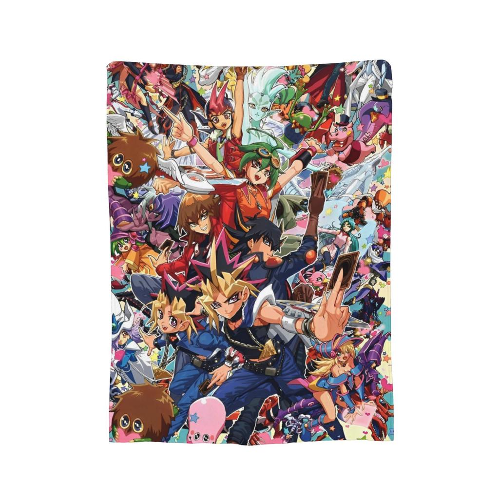 Yu-Gi-Oh!  Velvet Throw Blanket Japanese Anime Manga Aesthetic  Blanket for Bed Travel Soft Quilt,