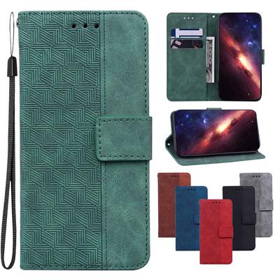 Geometric Embossed Leather Case For Nokia XR21/G42/C12/C22/C32/G22/C31/X30/G60 Kickstand Wallet Card Slots Book Cover for Nokia C21 G11 Plus G300 G11