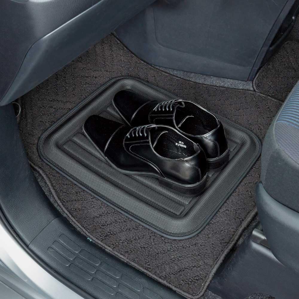 BONFORM Shoe Tray 34x41cm Soft Black, Type, Unbreakable, Non-Slip, 7740-02BK