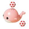 Electric Floating Ball Whale Toy with 2 Balls USB Rechargeable Babies Educational Whale Blowing Suspension Ball Interactive Toy Toddlers Boys Girls
