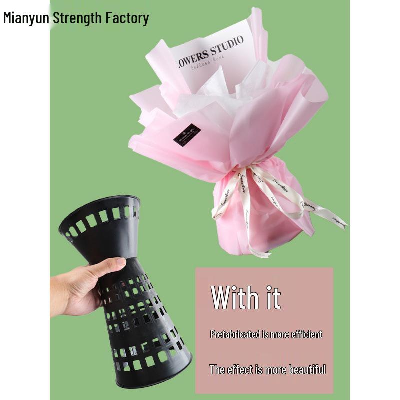 Compact Heightened Flower Arrangement Holder - Bouquet Arrow Tube Floral Liner