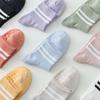 1 Paar Yoga Socken Damen Professionelle Silikon Rutschfeste Pilates Socken Lässige Gestreifte Baumwolle Indoor Boden Fitnessstudio Fitness Tanz Sportsocken