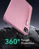 ESR iPad Pro Case Exclusive Rotating Case with Removable Magnetic 9 Adjustable Angle Rugged Shift Pink 12.9 (2022/2021, 6th/5th Generation) Cover,